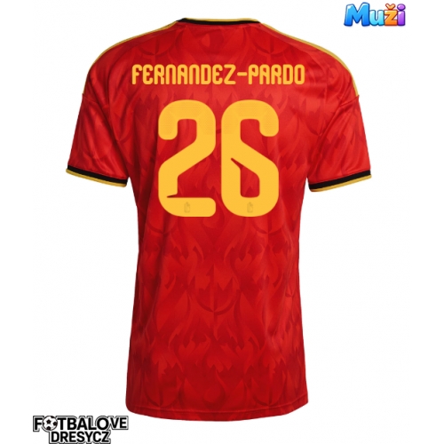 Belgie Matias Fernandez-Pardo #26 Domácí Dres MS 2026 Krátký Rukáv Belgie Matias Fernandez-Pardo #26 Domácí Dres MS 2026 Krátký Rukáv